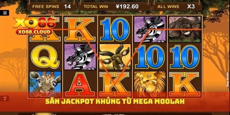 Săn jackpot khủng từ Mega Moolah